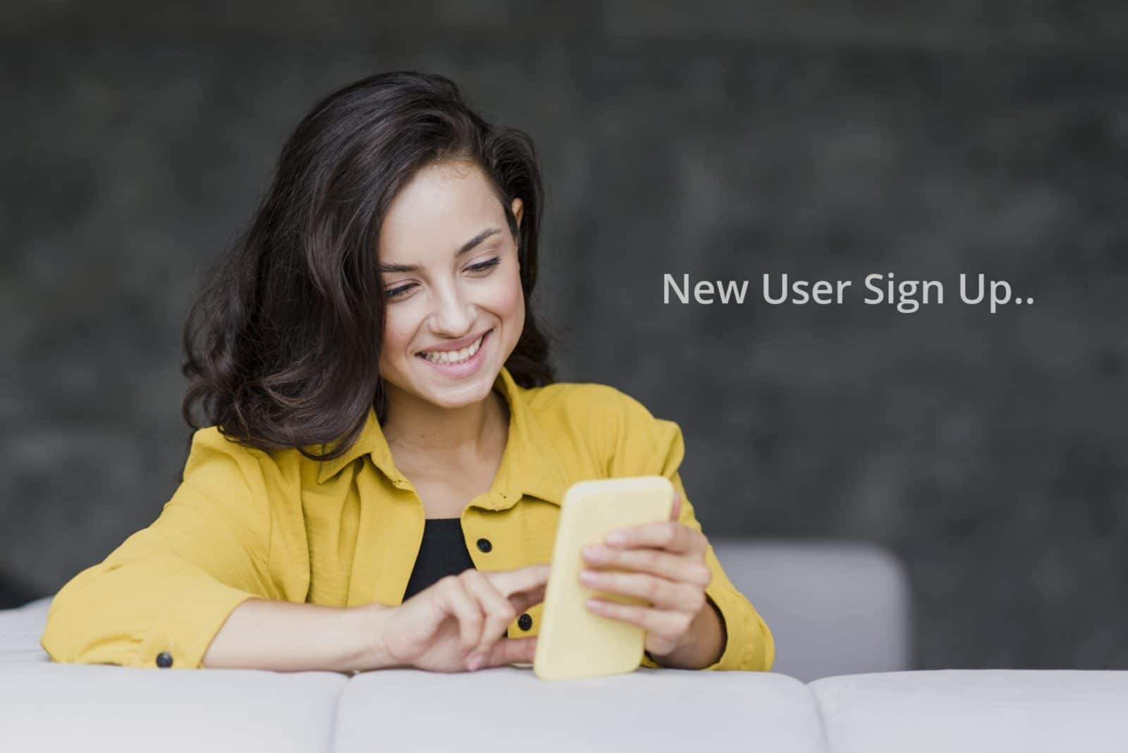 new user sign up