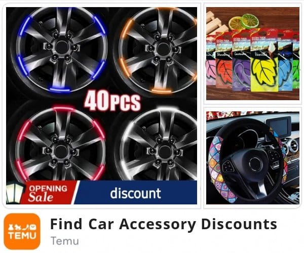 temu car accessories special offers